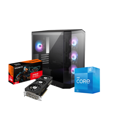 PC GAMER I5-14400 32GB SSD M.2 2TB + RX 7600 XT 16GB