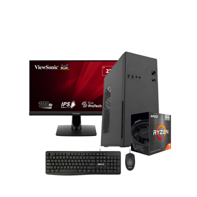 PC OFICINA AMD RYZEN 7 5700G 32GB SSD M.2 1TB + MONITOR 22" 