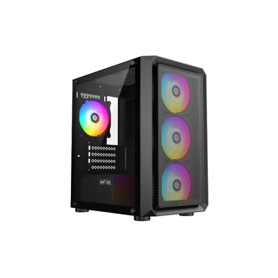 GABINETE RAPTOR INFINITY GLASS TG X2 MID-TOWER RGB FAN X4