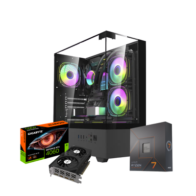 PC GAMER AMD RYZEN 7 7700X DDR5 16GB SSD M.2 512GB + RTX 4060 8GB