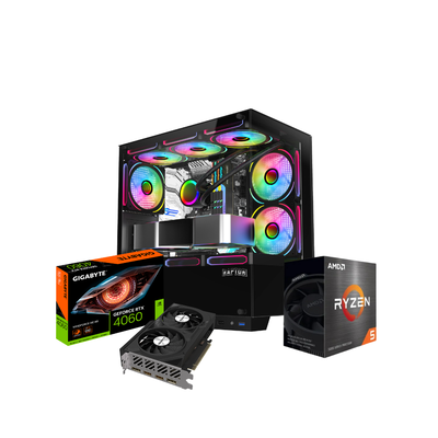 PC GAMER AMD RYZEN 5 5500X3D DDR4 16GB SSD 480GB + WIFI + RTX 4060 8GB 