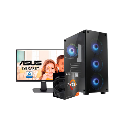 PC GAMER AMD RYZEN 7 5700G DDR4 32GB SSD M.2 512GB + MONITOR 24” ASUS 100HZ