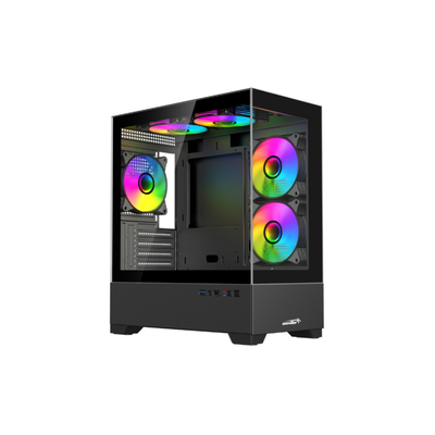 GABINETE SENTEY H30 BLACK 5 FANS ARGB VIDRIO LATERAL Y FRONTAL l PROMO