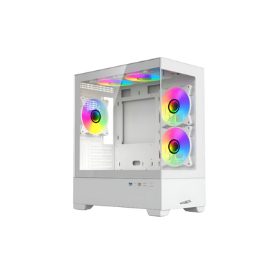 GABINETE SENTEY H30 WHITE 5 FANS ARGB VIDRIO LATERAL Y FRONTAL &nbsp;l PROMO
