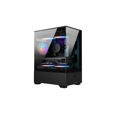 GABINETE SENTEY H11 BLACK GLASS LATERAL Y FRONTAL 5 FAN F-RGB 120MM USB 3.0 M l PROMO