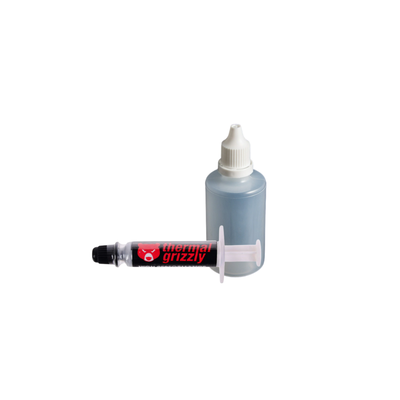 KIT PASTA TERMICA THERMAL GRIZZLY HYDRONAUT 1G OEM + ALCOHOL ISOPROPILICO 60CC GOTERO