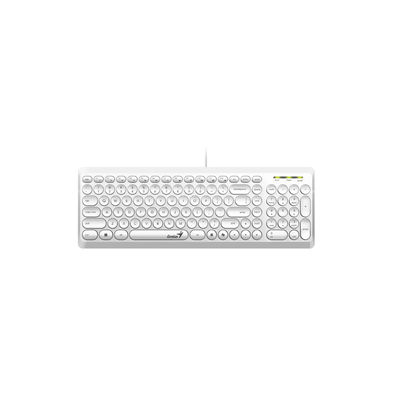 TECLADO GENIUS SLIMSTAR Q200 BLANCO USB