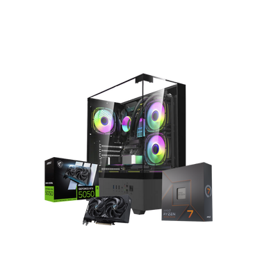 PC AMD GAMER RYZEN 7 7700X 16GB DDR5 SSD M.2 512GB + RTX 5050 8GB
