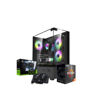 PC AMD GAMER RYZEN 5 5500X3D 16GB DDR4 SSD 480GB WIFI + RTX 5050 8GB