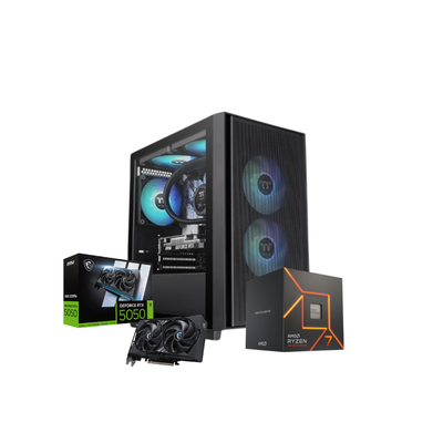 PC AMD GAMER RYZEN 7 8700F 16GB DDR5 SSD M.2 2TB + RTX 5050 8GB