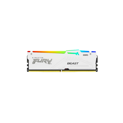 MEMORIA RAM DDR5 KINGSTON 16GB 5600MHZ FURY BEAST WHITE RGB