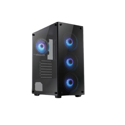 GABINETE MLOGIX OBSIDIAN RGB FAN