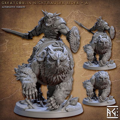 Grandes Goblins Jinetes De Owlbear