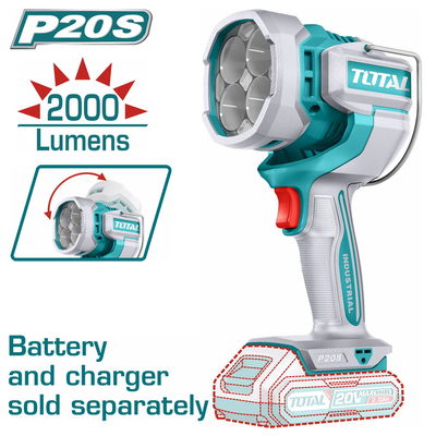 Linterna LED 20V 2000 Lumens INDUSTRIAL TOTAL TWLI2088