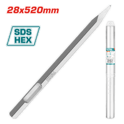 Cincel Punta 28x520mm Hexagonal TOTAL TAC15342811