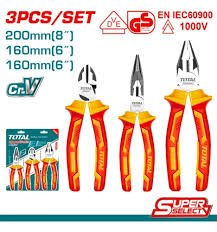 Kit&nbsp;de&nbsp;3 Pinzas&nbsp;Alta Tension INDUSTRIAL TOTAL&nbsp;THT2K0302