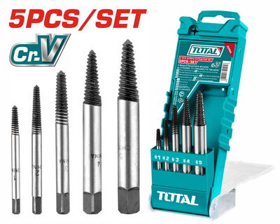 Set de 5 Mechas Extractoras INDUSTRIAL TOTAL TACSE0056