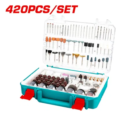 Set de 420 Accesorios&nbsp;para&nbsp;Minitorno&nbsp;TOTAL&nbsp;TAKMG4208