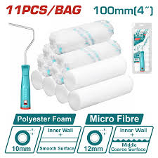 Set&nbsp;de&nbsp;Rodillo&nbsp;100mm&nbsp;con 10&nbsp;Cubiertas&nbsp;de&nbsp;Rodillo&nbsp;TOTAL&nbsp;THT81121001