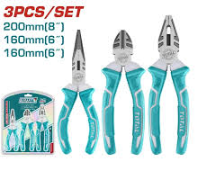 Kit&nbsp;de&nbsp;3 Pinzas&nbsp;(8" y 6") TOTAL&nbsp;THT1K0301