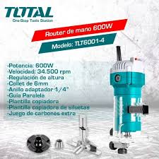 Router de Palma 600W INDUSTRIAL TOTAL TLT6001-4
