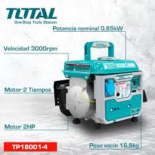 Grupo Electrogeno 800W Arranque Manual TOTAL TP18001-4