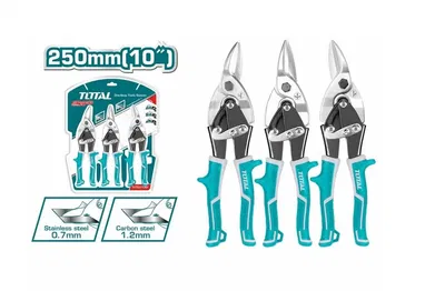 Set de 3 Tijeras&nbsp;de&nbsp;Aviacion&nbsp;250mmTOTAL&nbsp;THT520106K
