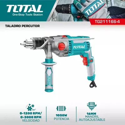 Taladro&nbsp;Percutor&nbsp;1100W 16mm INDUSTRIAL&nbsp;TOTAL&nbsp;TG211166-4