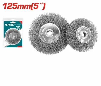 Cepillo&nbsp;Plano&nbsp;de&nbsp;acero&nbsp;rizado&nbsp;125&nbsp;mm&nbsp;para&nbsp;amoladora&nbsp;TOTAL&nbsp;TAC36051