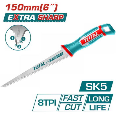 Serrucho&nbsp;para&nbsp;Yeso&nbsp;150mm&nbsp;INDUSTRIAL&nbsp;TOTAL&nbsp;THWBSW1508