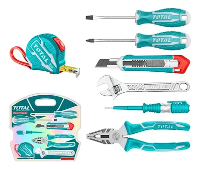Set Herramientas de 7 Pcs TOTAL THKTHP90076-4