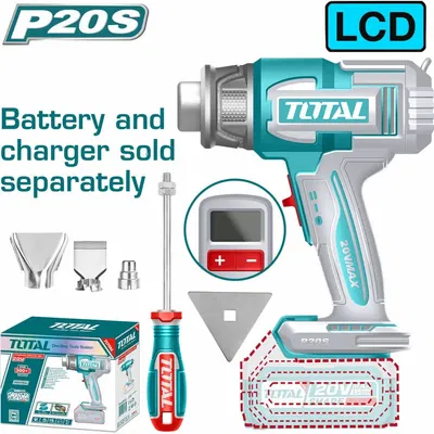 Pistola de Calor con Pantalla 20V INDUSTRIAL TOTAL TBLI2003