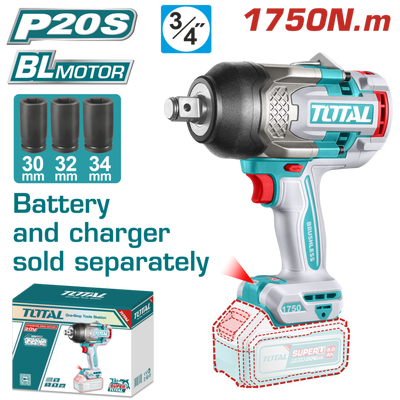 Llave&nbsp;de&nbsp;Impacto&nbsp;20V BL 1750Nm&nbsp;INDUSTRIAL&nbsp;TOTAL&nbsp;TIWLI201751