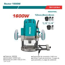 Router 1600W INDUSTRIAL TOTAL TR111216-4