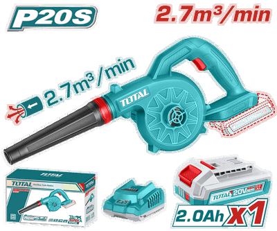 Soplador 20V TOTAL TABLI20781-4 (CARGADOR Y BATERIA)