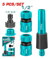 Set Acople Rapido 1/2" y Lanza para Riego TOTAL THHCS05122