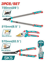 Set de 3 Tijeras de Poda INDUSTRIAL TOTAL THT1576033