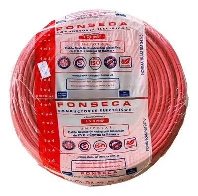 Cable unipolar 1x6mm rojo  X Metro IRAM NM 247-3 Fonseca