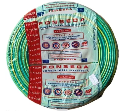 Cable unipolar 1x6mm verde  X Metro IRAM NM 247-3 