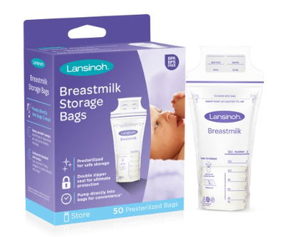 Bolsas de Almacenamiento de Leche Materna 50 Unidades