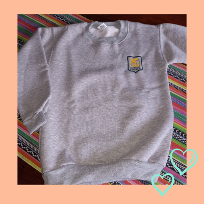 Buzo gris - escudo bordado