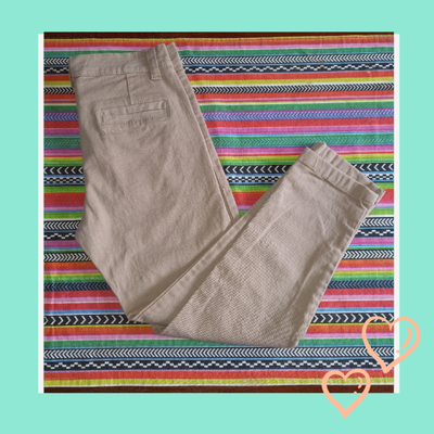 Pantalon beige niños corte chino 
