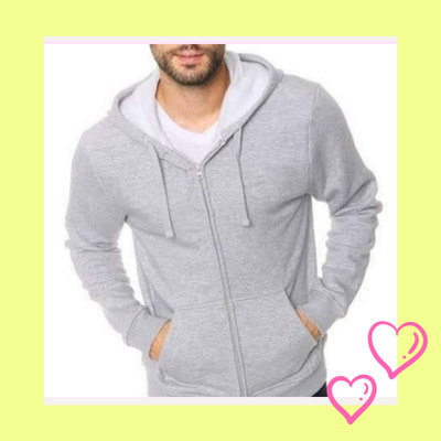 Campera gris frizada juvenil-adulto