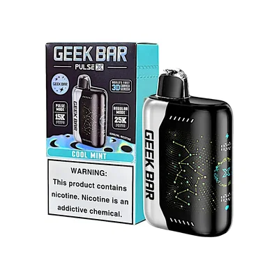 ¡¡PROMO!! 2 Geek bar pulse x 25000 puffs 5% sabor cool mentol (menta fuerte)