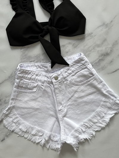 SHORT CAVADO BLANCO