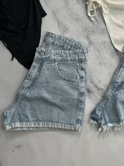 Short Con Strass Recto