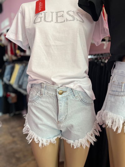 SHORT TIRO MEDIO CELESTE