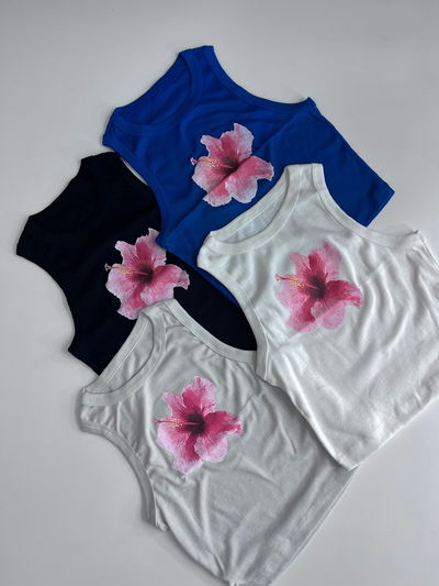 Muscu Flor algodón peinado 