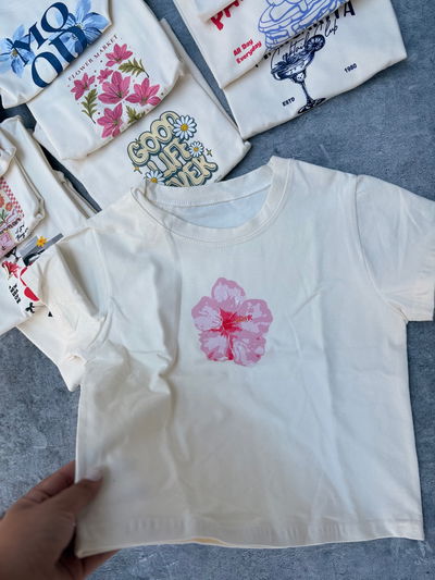 BABY TEE flor 