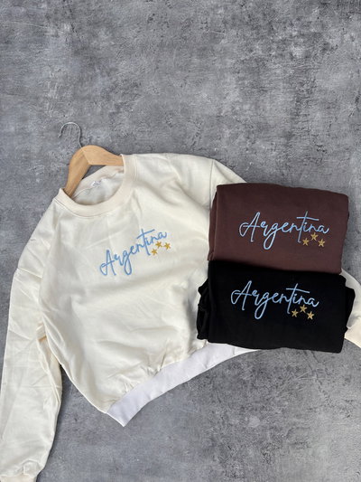 BUZO ARG BORDADO FRIZADO